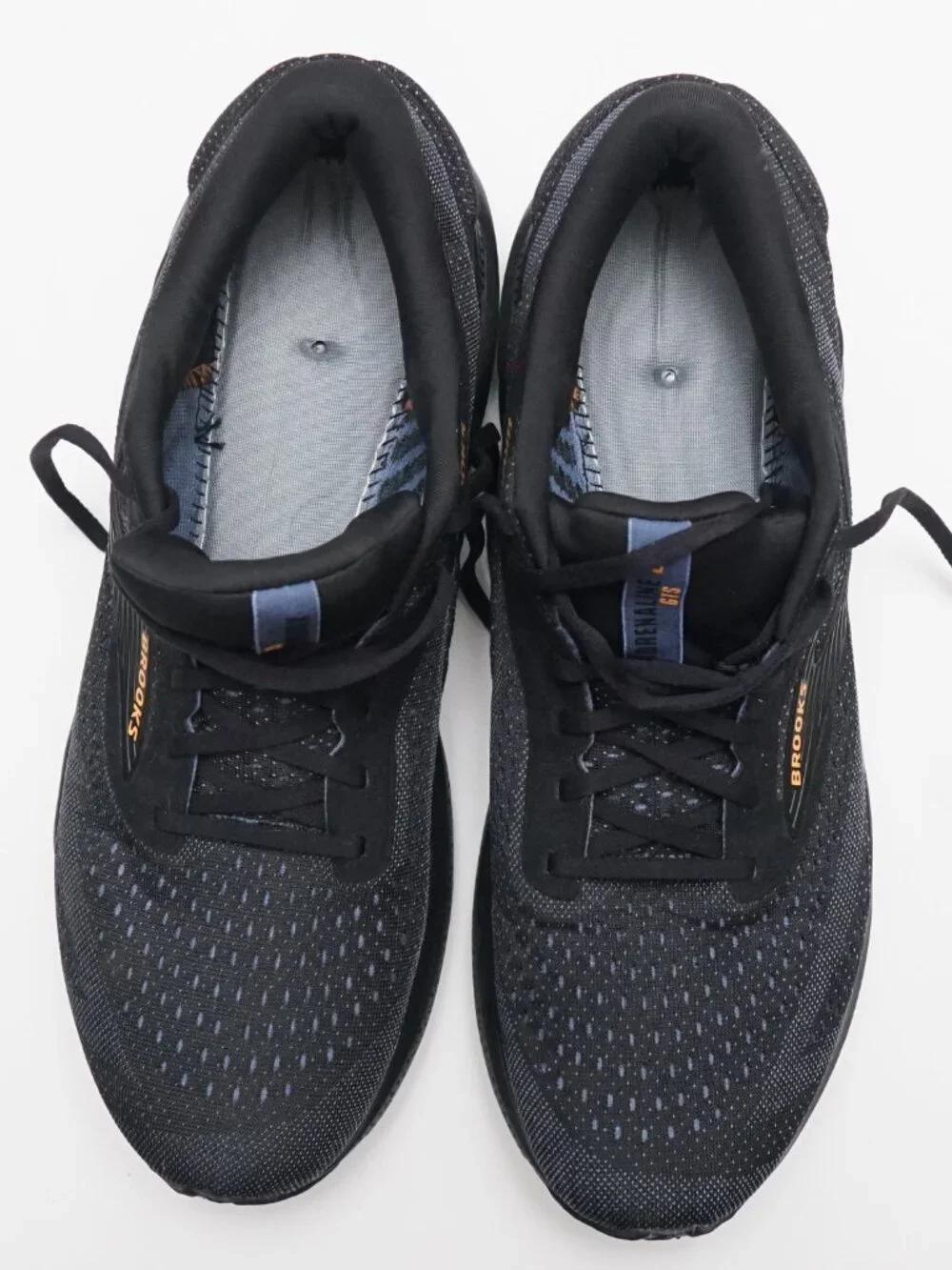 Brooks Adrenaline GTS 24 Black Country Blue Orange Size 15 Men’s Running